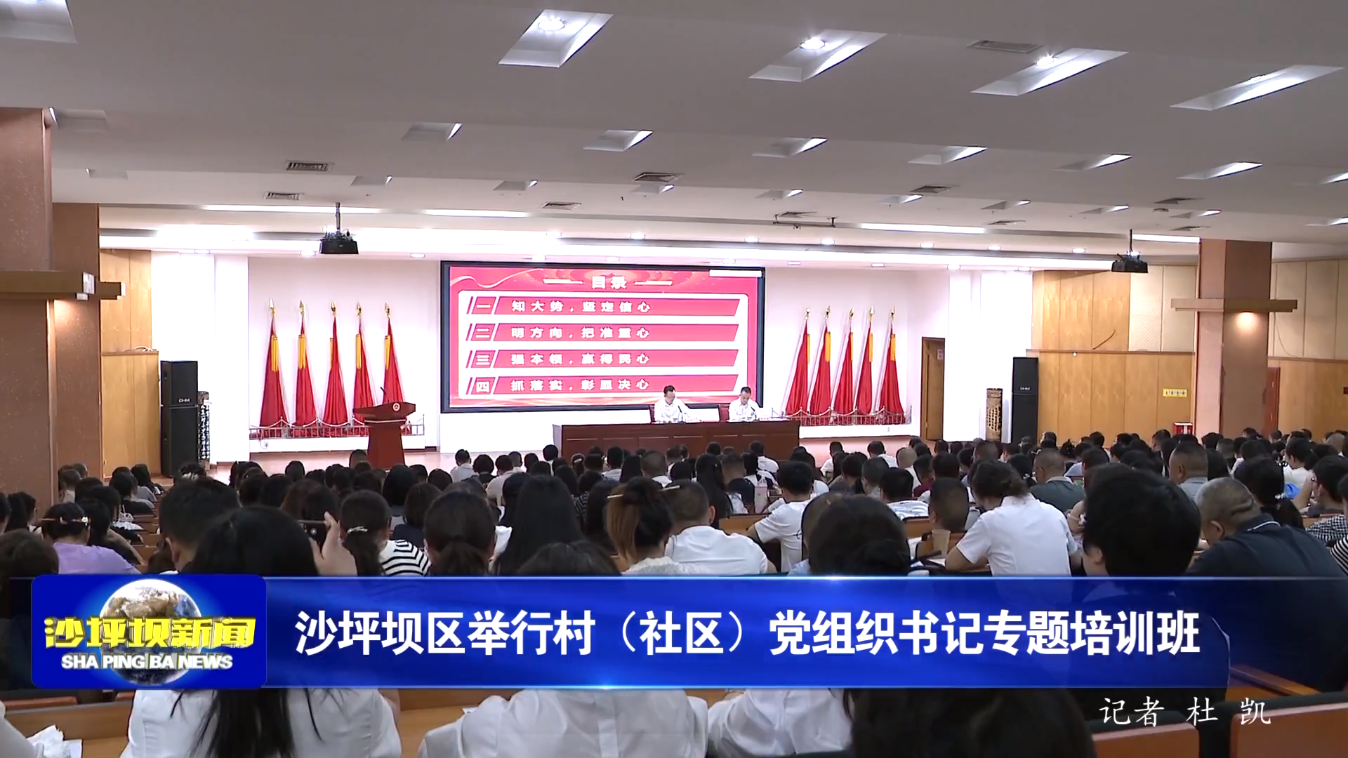 沙坪坝区举行村（社区）党组织书记专题培训班