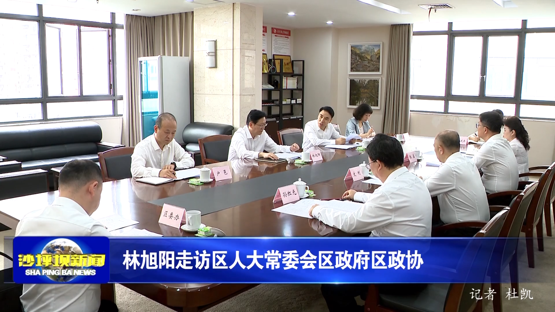 林旭阳走访区人大常委会区政府区政协