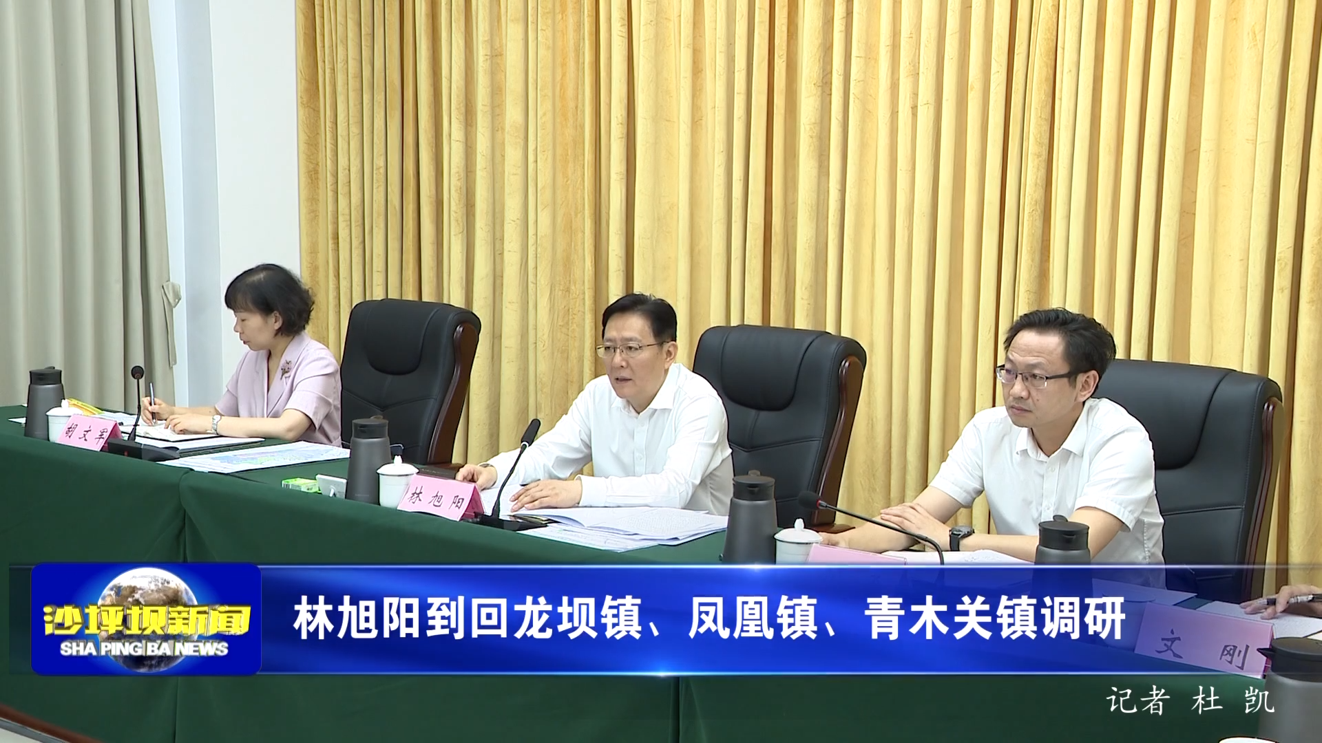 林旭阳到回龙坝镇、凤凰镇、青木关镇调研