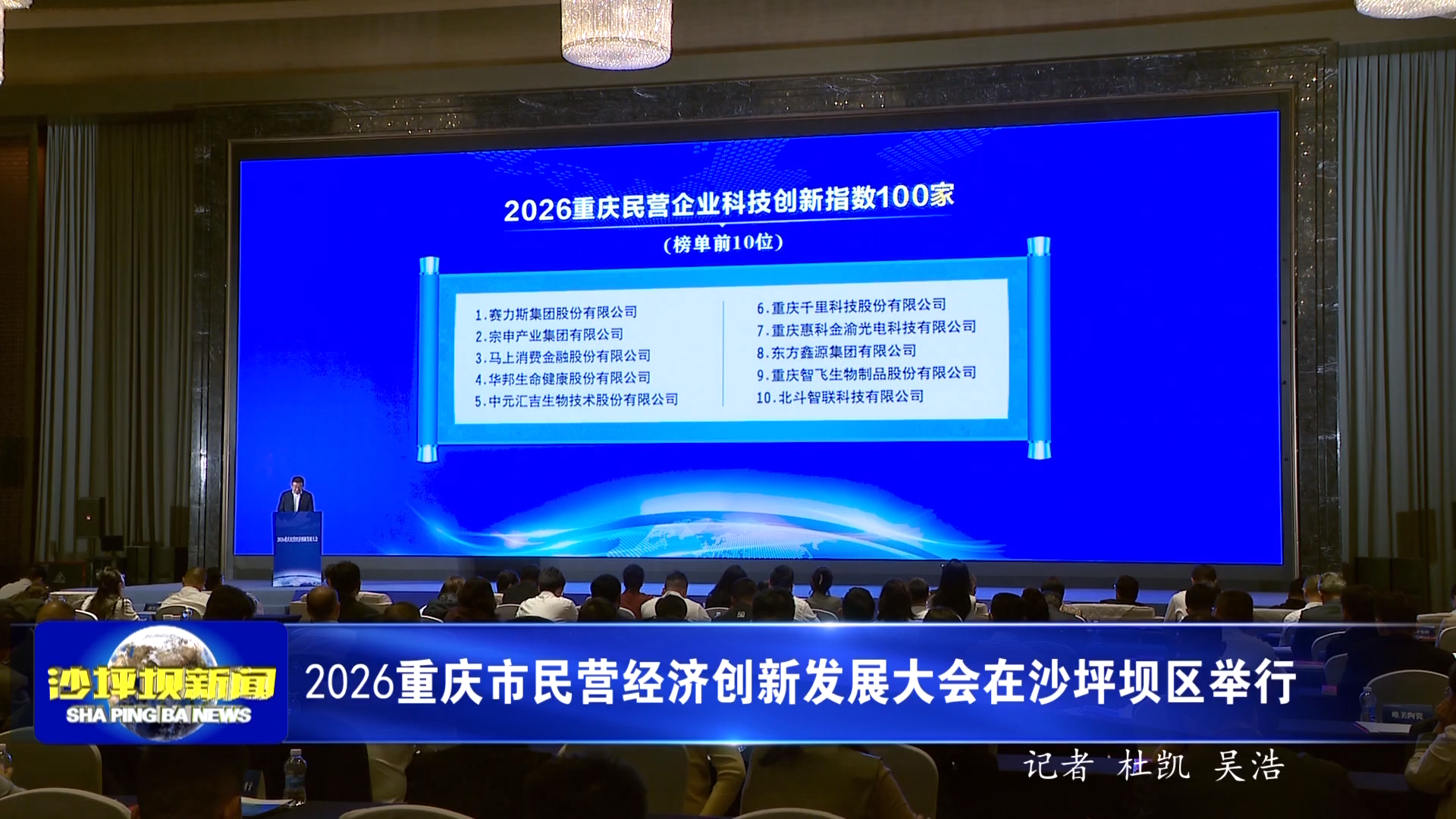 2026重庆市民营经济创新发展大会在沙坪坝区举行