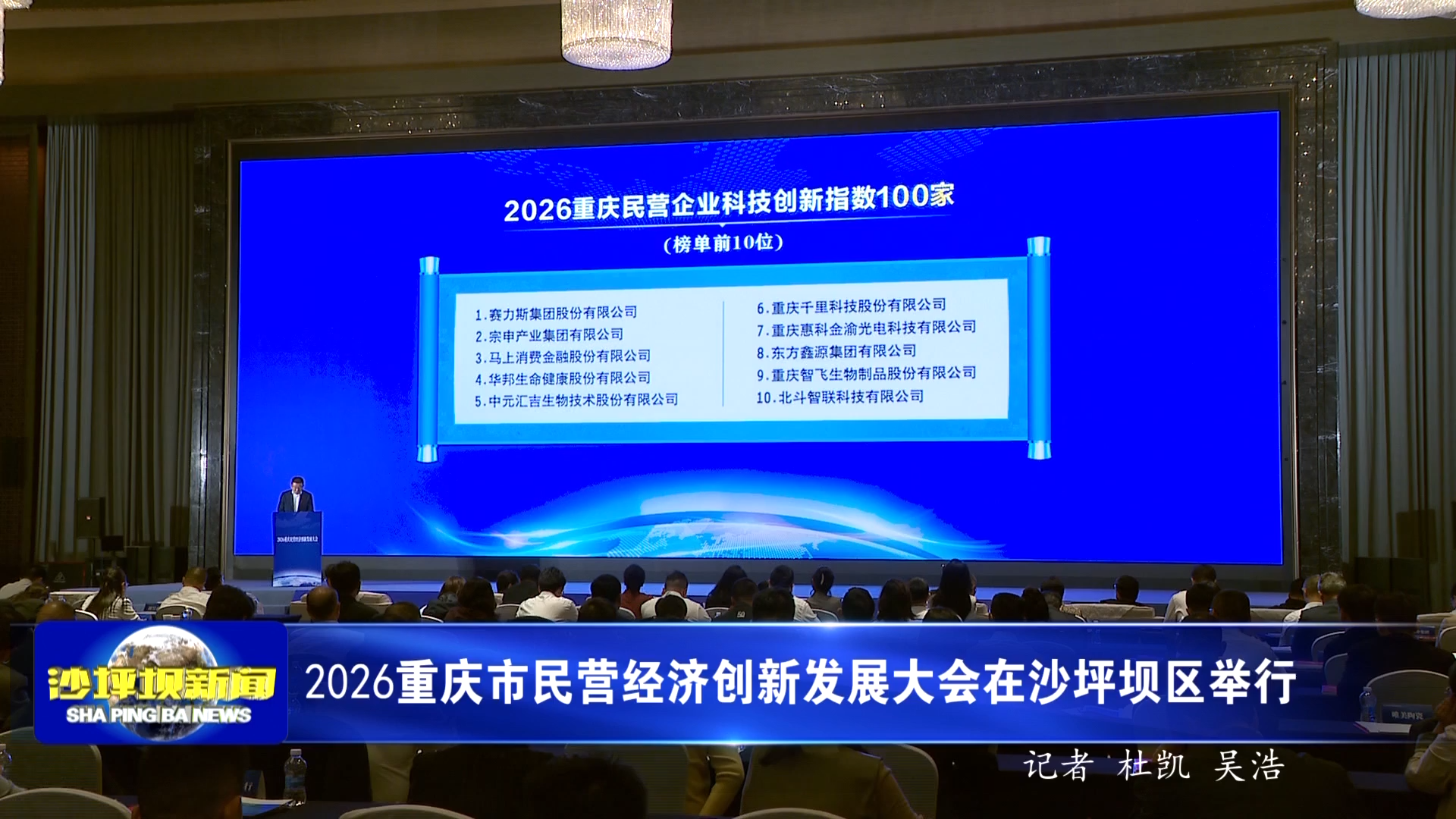 2026重庆市民营经济创新发展大会在沙坪坝区举行